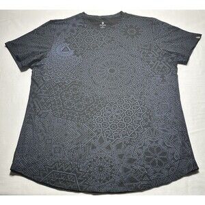 Threyda Geometric Pattern Short Sleeve Shirt Men's Size XL Artist Driven Apparel